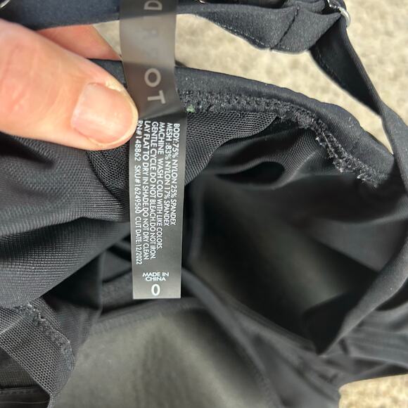 Torrid Corset One Piece Swimsuit Size 0X Large Black Shaping Slimming - Picture 8 of 8